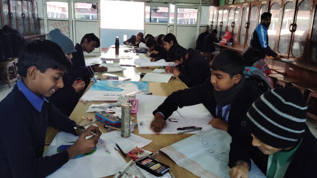 Organization of debate, essay writing and painting competition on the topic "Developed India-Developed Railway of 2047"