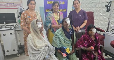 इनरव्हील क्लब द्वारा प्रेरणादायक कैटरेक्ट ऑपरेशन सेवा प्रकल्प सफलतापूर्वक संपन्न