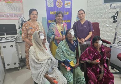 इनरव्हील क्लब द्वारा प्रेरणादायक कैटरेक्ट ऑपरेशन सेवा प्रकल्प सफलतापूर्वक संपन्न