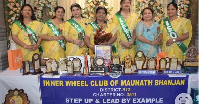 इनरव्हील क्लब मऊ ने रचा इतिहास, डिस्ट्रिक्ट अवॉर्ड समारोह में 30 अवॉर्ड और 15 प्रमाण-पत्रों से हुआ सम्मानित